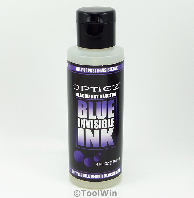 4 oz Invisible Ink UV Blacklight Reactive Marking Blue Ultraviolet Readmission